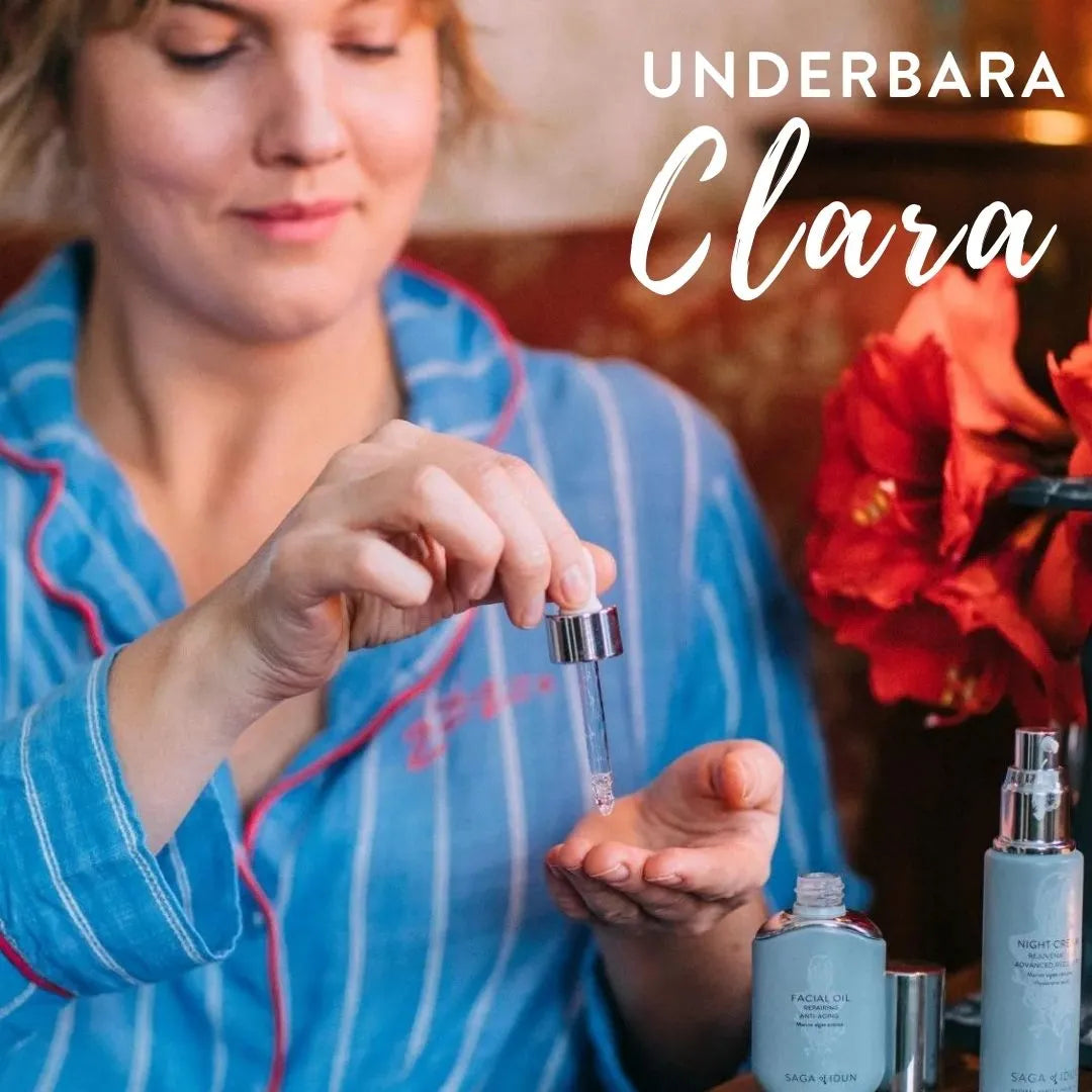 Underbara Claras hudvårdsrutin